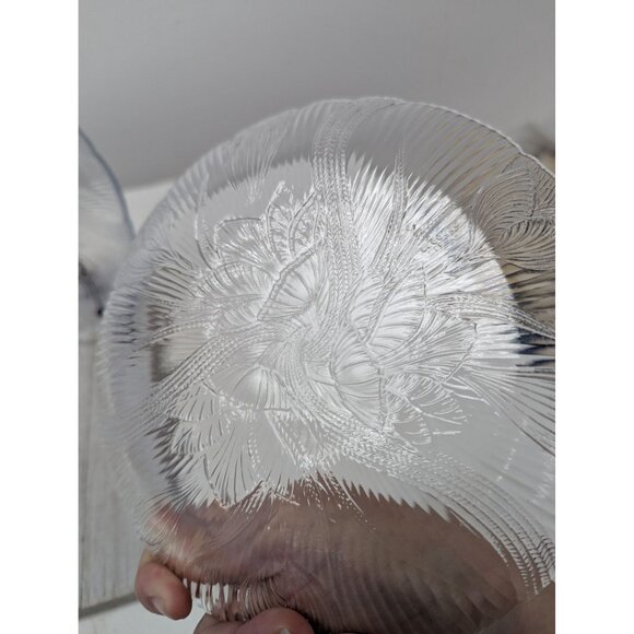 Set of 3 Arcoroc France Canterbury Crocus Clear Glass Salad Plates 7 3/4" - Picture 5 of 7